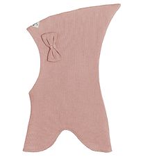 Racing Kids Balaclava - Wool/Cotton - 2-layer - Dusty Rose w. Du