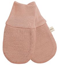 Racing Kids Mittens - Wool/Cotton - Dusty Rose