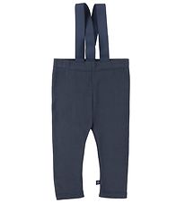 Smallstuff Leggings w. Suspenders - Blue
