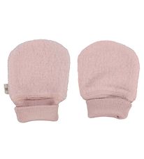 Wheat Mittens - Wool Fleece - Rose Powder