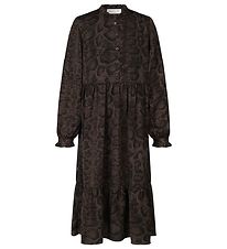 Rosemunde Dress - Recycled Polyester - Smoaked Oak Snake Print