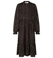 Rosemunde Kleid - Print Polyester - Snake aus geräucherter Oak