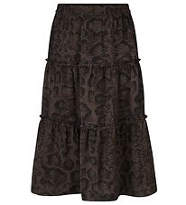 Rosemunde Skirt - Recycled Polyester - Smoaked Oak Snake Print