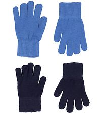 CeLaVi Gants - Laine/Nylon - 2 Pack - Cobalt brillant/Marine