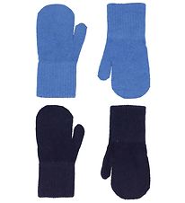 CeLaVi Fäustlinge - Wolle/Nylon - 2er-Pack - Bright Cobalt/Navy