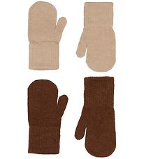 CeLaVi Mittens - Wool/Nylon - 2-Pack - Tortoise Shell/Beige