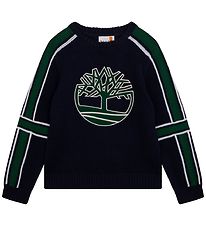 Timberland Blouse - Ambiance - Cotton/Wool - Navy/Green w. Logo