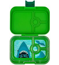 Yumbox Nestisbox M. 4 romm - Bento Panino - Bambus Green Shark