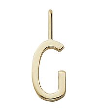 Design Letters Pendant For Necklace - G - 18K Gold Plated