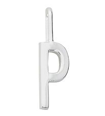Design Letters Pendant For Necklace - P - Silver