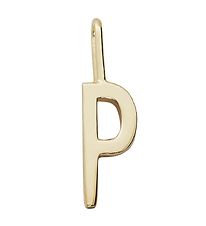 Design Letters Pendant For Necklace - P - 18K Gold Plated