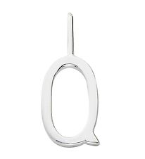 Design Letters Pendant For Necklace - Q - Silver