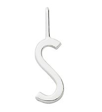 Design Letters Pendant For Necklace - S - Silver