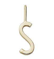 Design Letters Anhänger für Halskette - S - 18 Karat vergoldet
