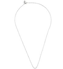 Design Letters Necklace - Square Link - 40 cm - Silver