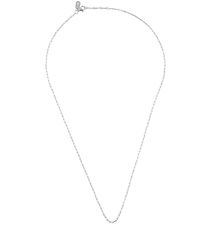 Design Letters Necklace - Square Link - 45 cm - Silver