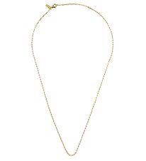 Design Letters Necklace - Square Link - 45 cm - 18 K Gold Plated