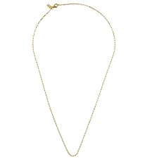 Design Letters Necklace - Square Link - 40 cm - 18 K Gold Plated