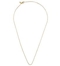 Design Letters Necklace - Square Link - 40 cm - 18 K Gold Plated