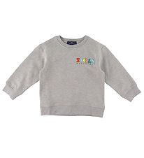 Stella McCartney Kids Sweatshirt - Disney - Grijs Gevlekt m. Fan