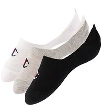 Champion Sukat - Footie - 6 kpl - White/Grey/Black