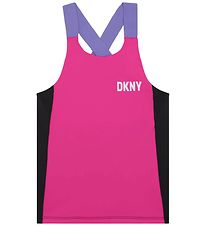 DKNY Sports Bra Top - Rose Peps/Black