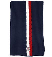 Moncler charpe - Laine - Marine av. Rouge/Blanc