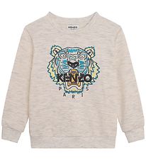 Kenzo Sweatshirt - Party - Off White w. Tiger