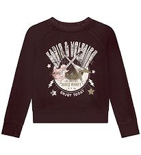 Zadig & Voltaire Sweatshirt - Green Type - Zwart m. Print