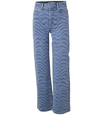 Hound Jeans - Breed met Print - Blue Denim