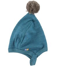 Joha Bonnet de Bb - Laine/Bambou - Bleu