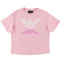 Emporio Armani T-paita - Vaaleanpunainen Orchidea, Logo