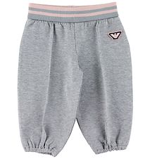 Emporio Armani Trousers - Grey Melange w. Pink