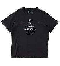 Emporio Armani T-Shirt - Schwarz mit. Text