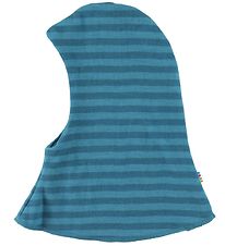 Joha Balaclava - Wool - 2-layer - Reversible - Blue Striped