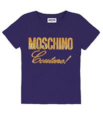 Moschino T-Shirt - Navy m. Gold