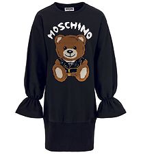 Moschino Sweat Dress - Black w. Soft Toy