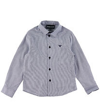 Emporio Armani Hemd - Navy/Weiß Kariert