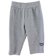 Emporio Armani Broek - Grijs Gevlekt m. Lichtblauw