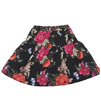 Christina Rohde Skirt - Black w. Flowers