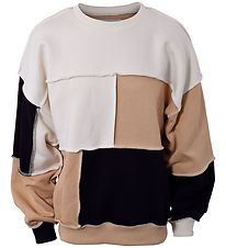 Hound -Sweatshirt - Patchwork - Sand