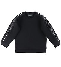 Emporio Armani Blouse - Black w. Logo Stripe