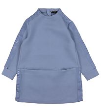 Emporio Armani Klänning - Dammblå m. Logorand