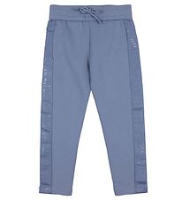 Emporio Armani Broek - Mat Blauw m. Logostreep