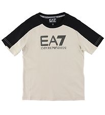 EA7 T-shirt - Silver Cloud w. Black