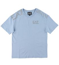 EA7 T-shirt - Ashley Blue w. Grey