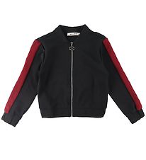 Add to Bag Cardigan - Black/Red