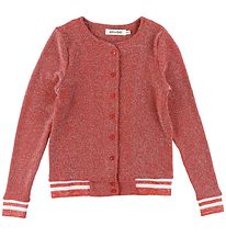 Add to Bag Cardigan - Burnt Red w. Glitter