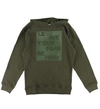 Add to Bag Hoodie - Army w. Print