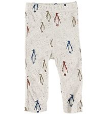 Joha Leggings - Bamboo - Grey w. Penguins